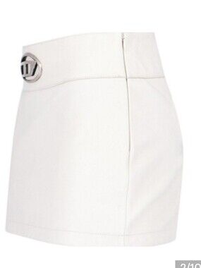 DIESEL White Cut Out Pencil Skirt Size L.